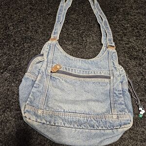 Denim hobo purse
